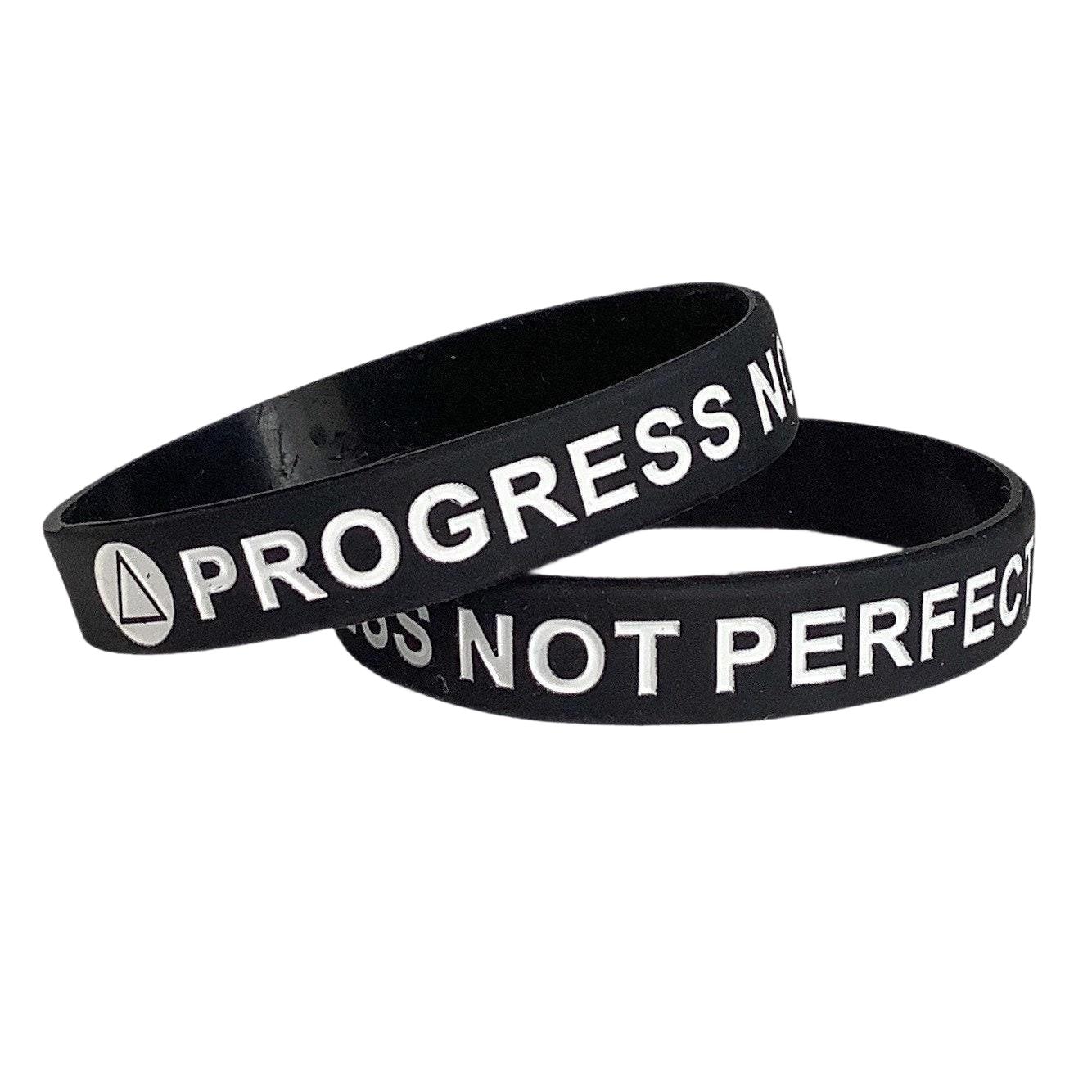 Addiction Awareness Silicone Bracelet 50 Pack　並行輸入 We Keep You Motivated Addiction Recovery Motivational Wristband