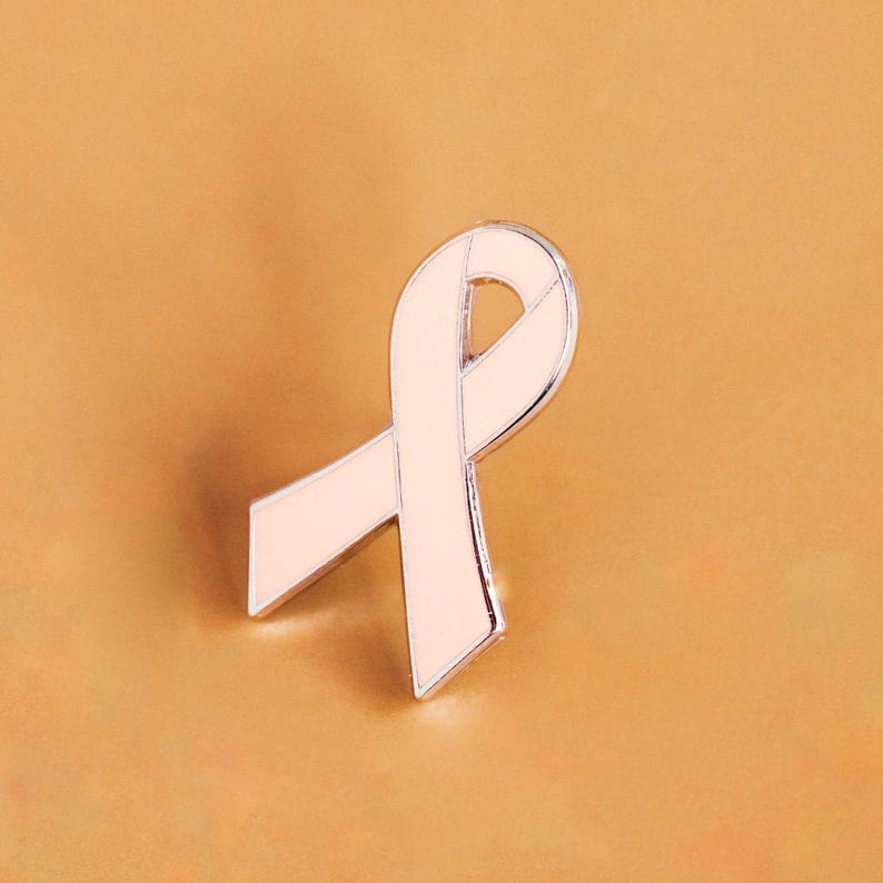 Peach Cancer Ribbons Peach Awareness Ribbon Pin: Uterine & Vaginal Cancer Support - Etsy