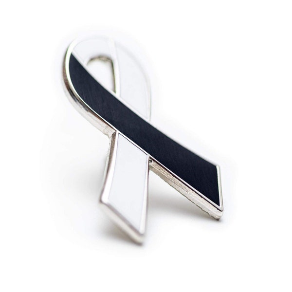 BPD awareness ribbon enamel pin V1, borderline personality disorder, metal health awareness, hard enamel