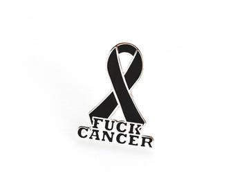 Enamel Pin, Black Awareness Ribbon - Melanoma Support, 1 Inch | Silver Metal, Deep Fill, Single Post
