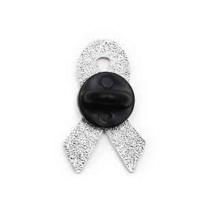 Pink Ribbon, Enamel Pin | 1 Inch Single Post, Black Rubber Backing - Awareness Support Gift For Survivors image 5