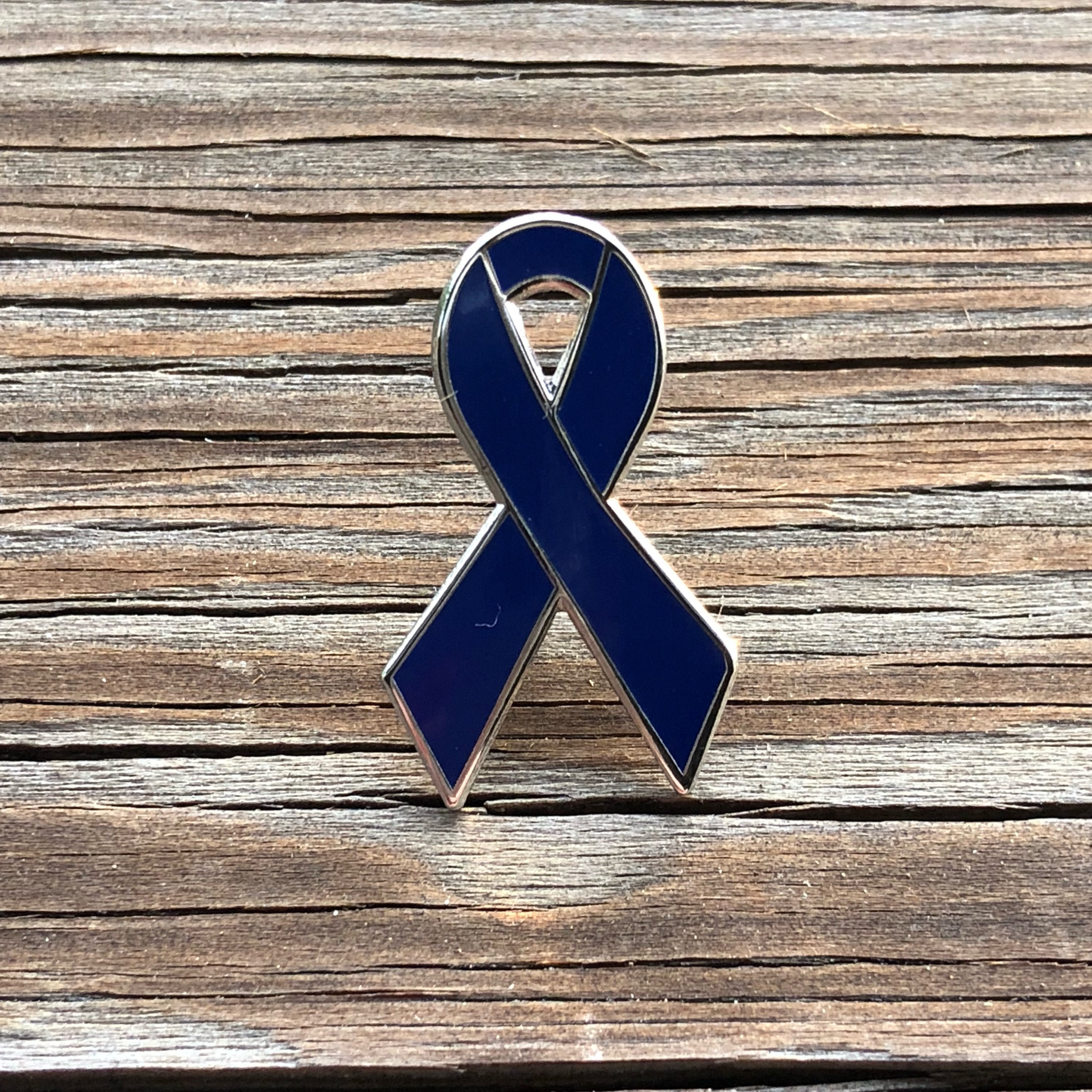 Navy Awareness Ribbon Enamel Pins Arthritis Child Abuse Etsy