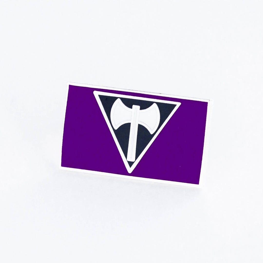 Enamel Pin: Butch Lesbian Pride Flag - Double Post Design - Etsy