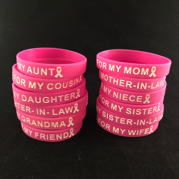 Pink I Wear This for My Wristband Breast Cancer Awareness Silicone Wristband Breast Cancer Chemo Gift Breast Cancer Warrior Etsy UK