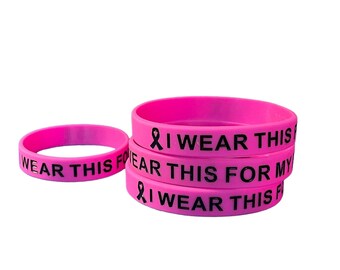 Breast Cancer Awareness Wristband: "I Wear This For My Loved One"
