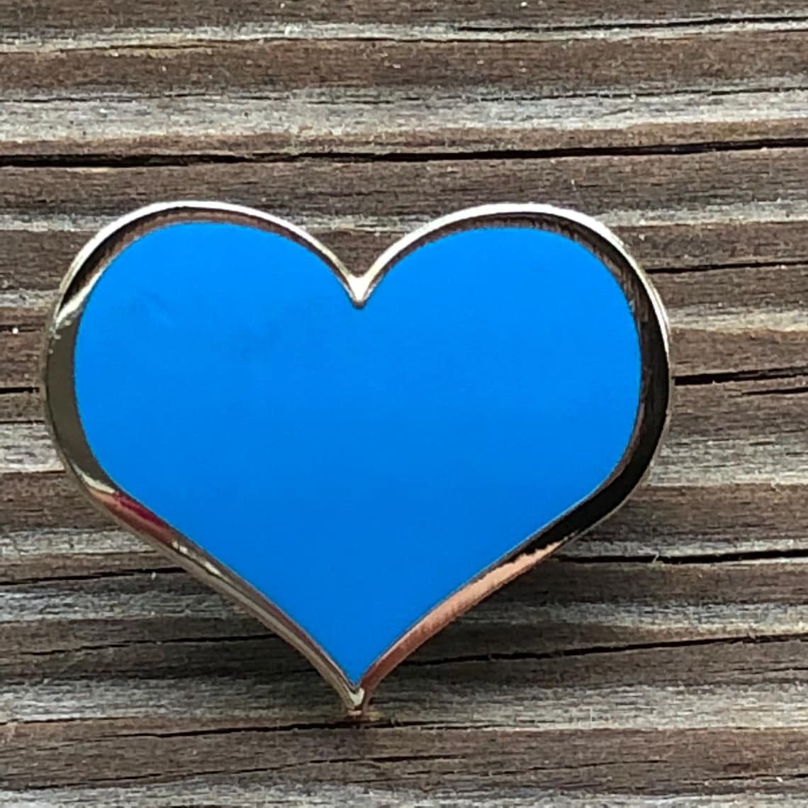 Blue Heart Enamel Pin 1 Kawaii Pins Lapel Pins Etsy