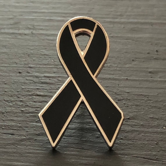 Black and Blue Awareness Ribbons | Lapel Pins