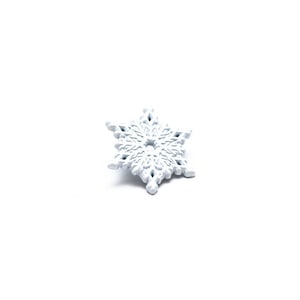 White snowflake enamel pin, snowflake enamel pin, lapel pin, winter solstice, snowflake accessory, winter pin, winter gift