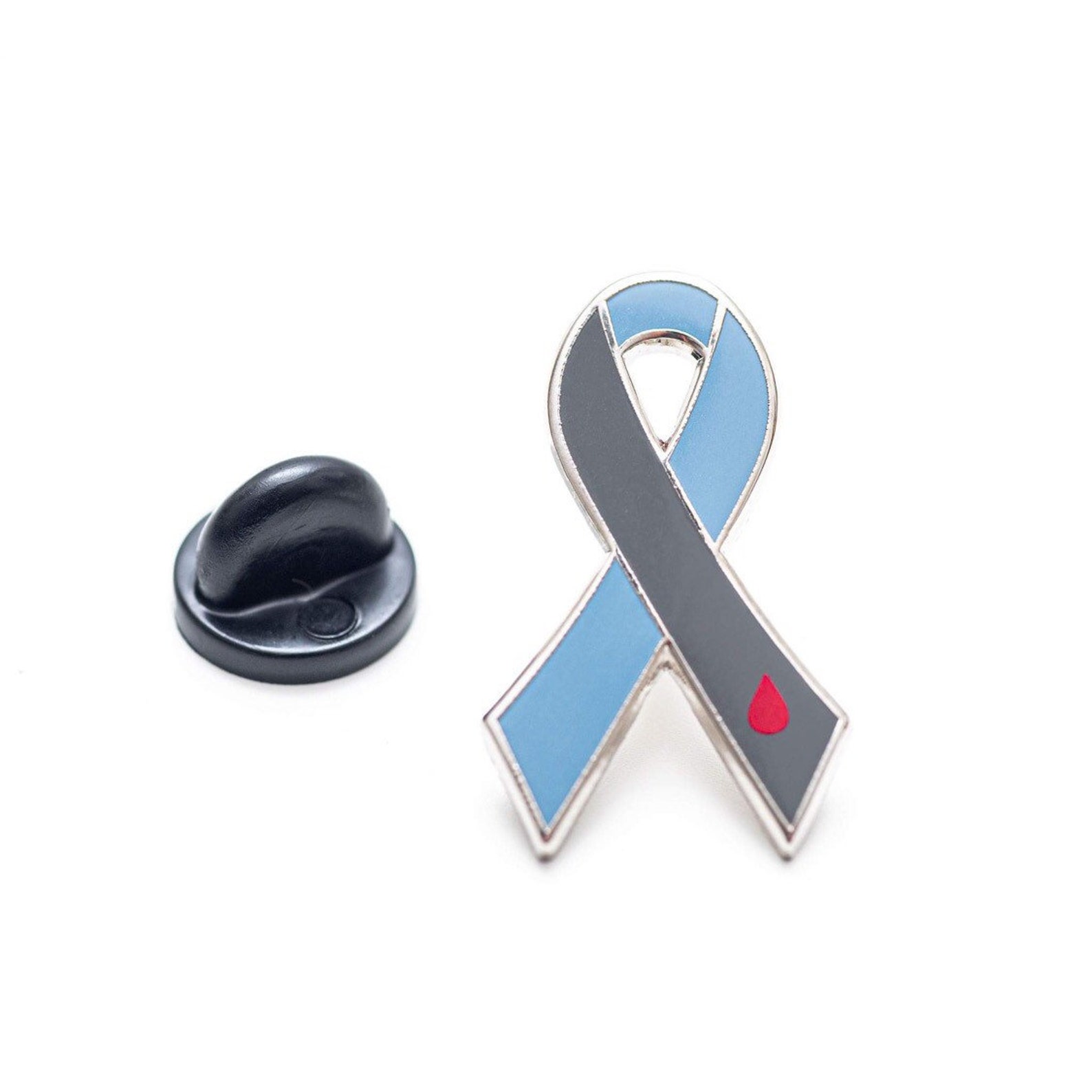 Diabetes awareness ribbon enamel pin lapel pins Etsy