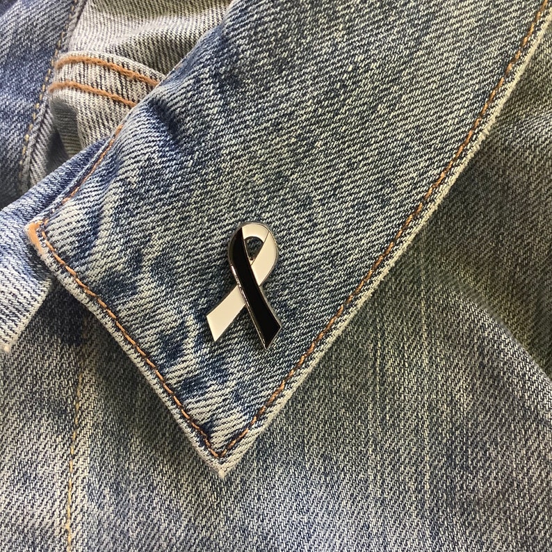 BPD awareness ribbon enamel pin V2 metal health awareness borderline personality disorder soft enamel