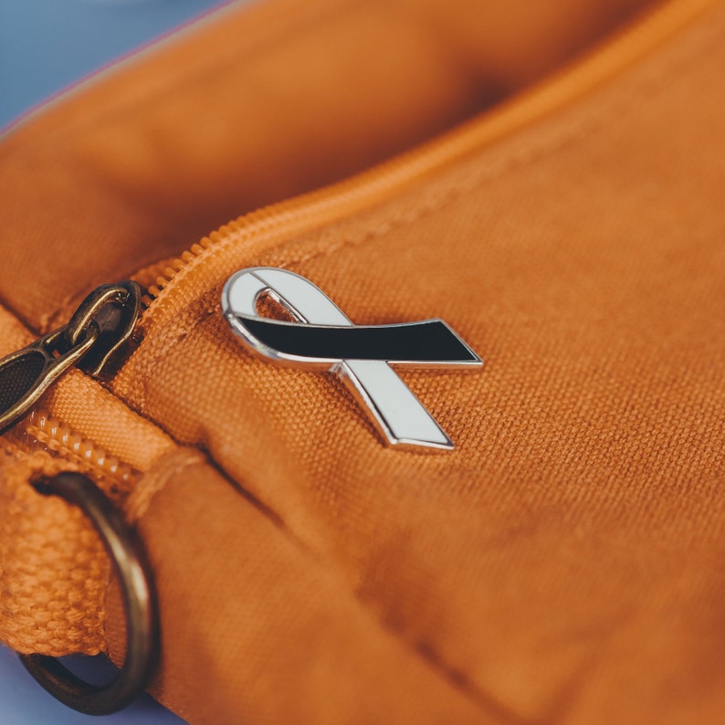 BPD awareness ribbon enamel pin V2 metal health awareness borderline personality disorder soft enamel