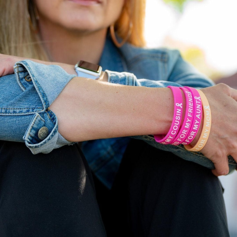 Pink Breast Cancer Awareness Silicone Wristband: Supporter Gift image 6