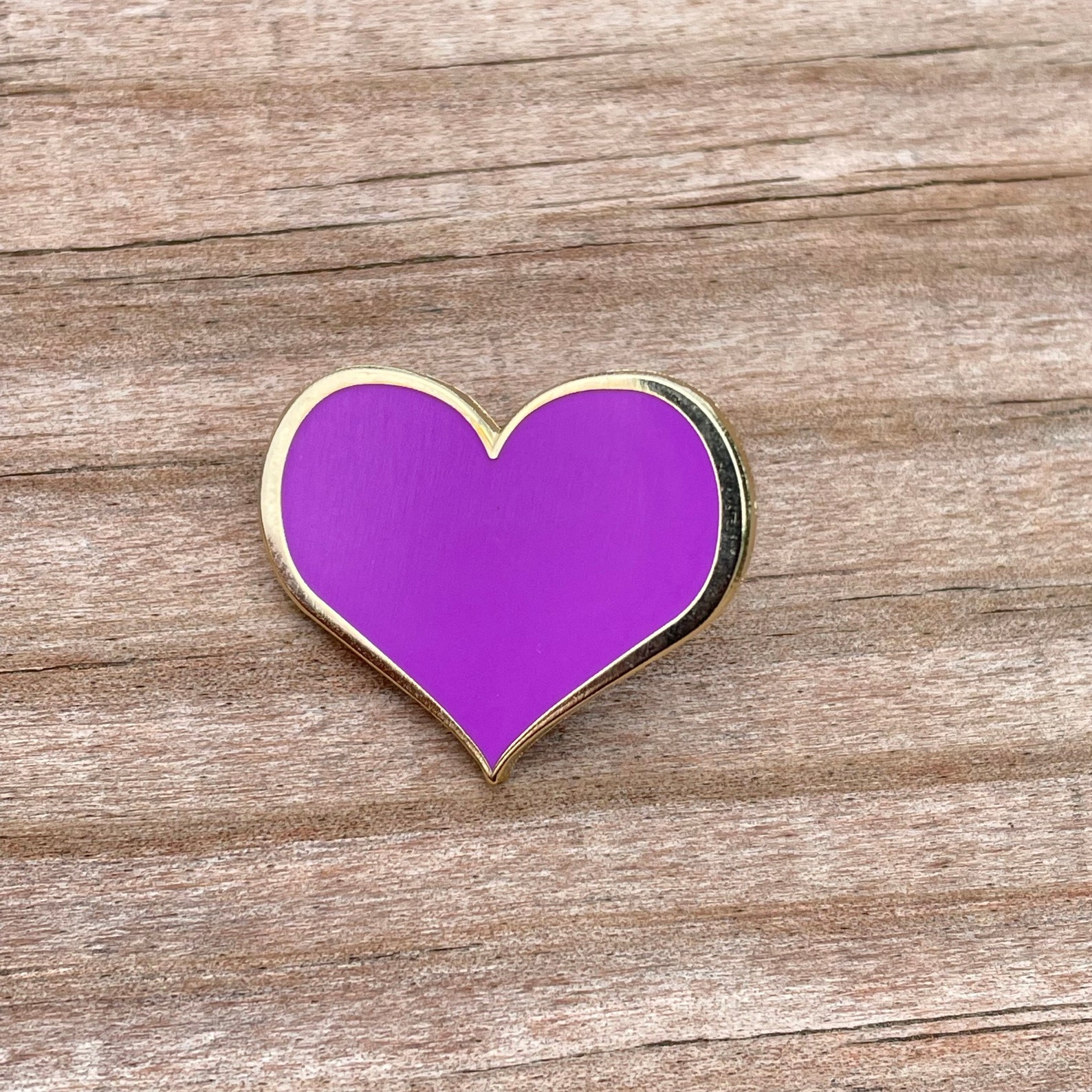 Purple Heart Enamel Pin 1 Kawaii Pins Lapel Pins Etsy