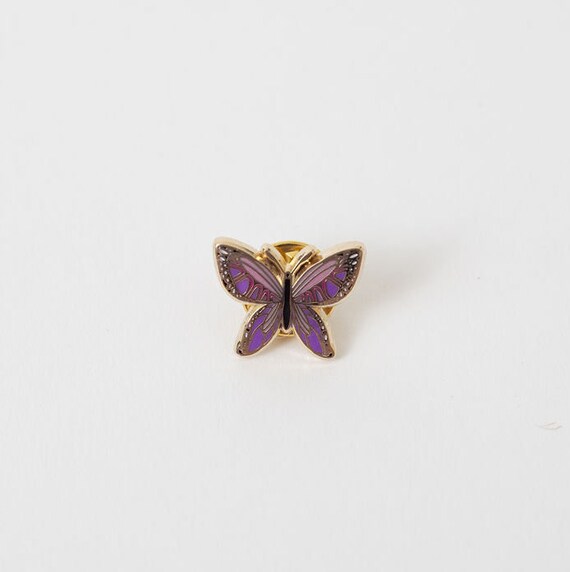 purple butterfly pin