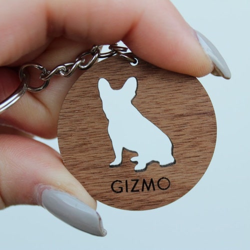 Details about   French Bulldog Keychain Silhouette 