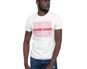 Game Over Gaming Shirt - Gamer Shirt - Fighting Game Community Shirt - FGC Shirt -Short-Sleeve Unisex T-Shirt