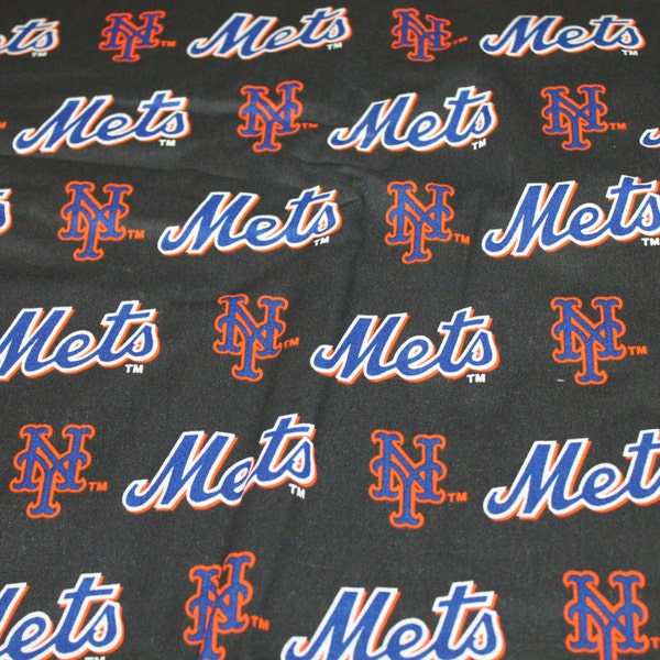 NY Mets Baseball Fabric - MLB