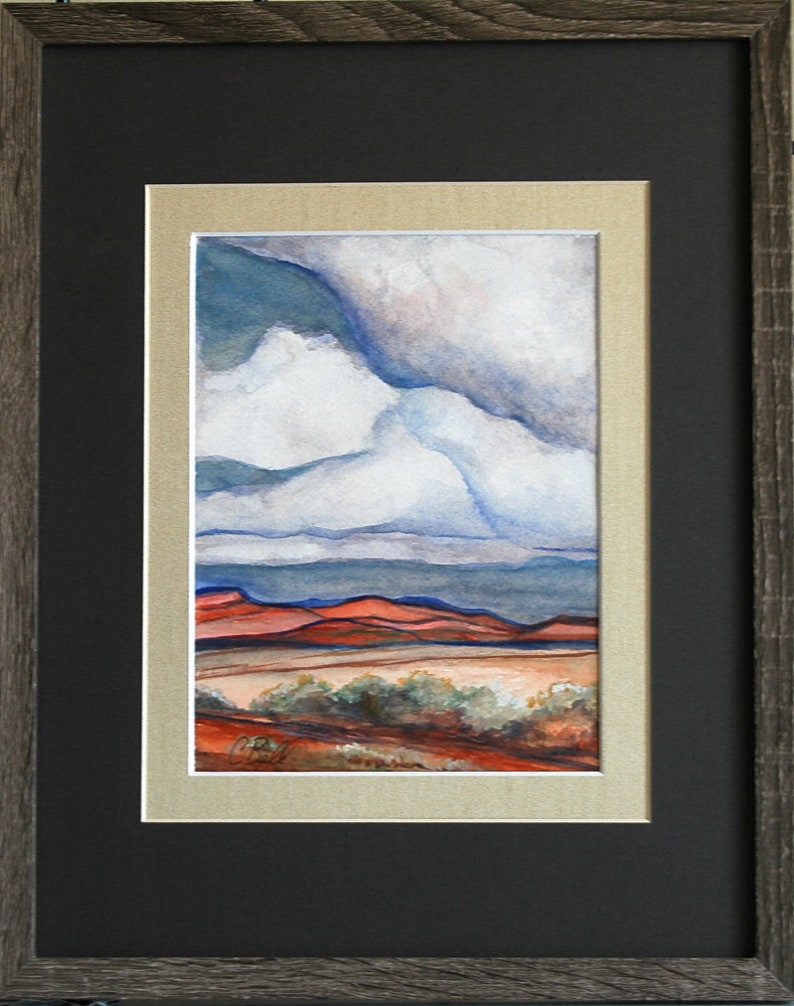 Original Utah Watercolor Painting, Arizona Painting, Utah Plein Air Painting 8 x 6 inches image 2