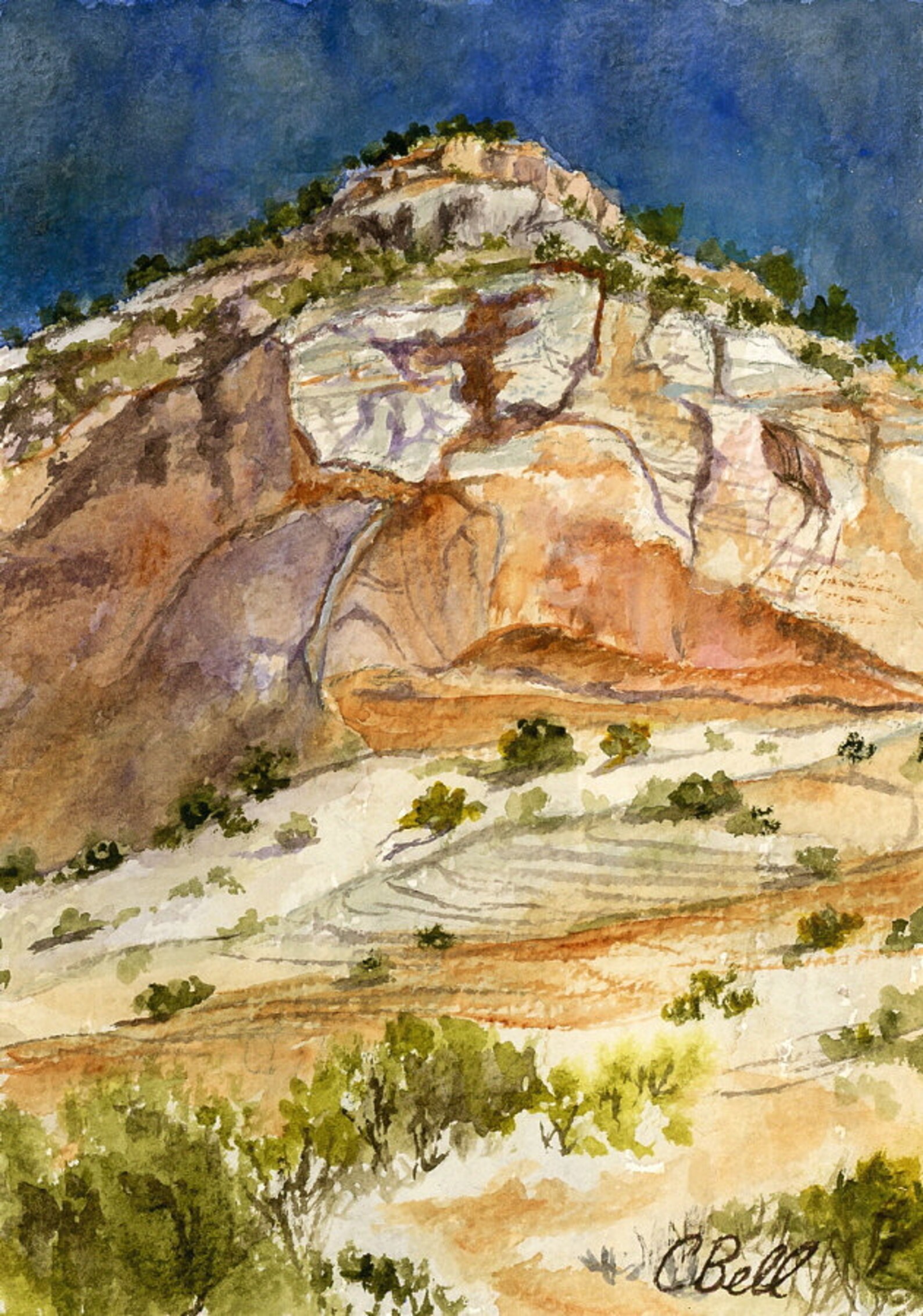 Original Utah Painting Utah watercolor painting Original Etsy Nederland