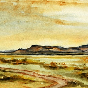 Original Utah Watercolor Painting, Arizona Painting, Utah Plein Air Painting 8 x 6 inches image 4