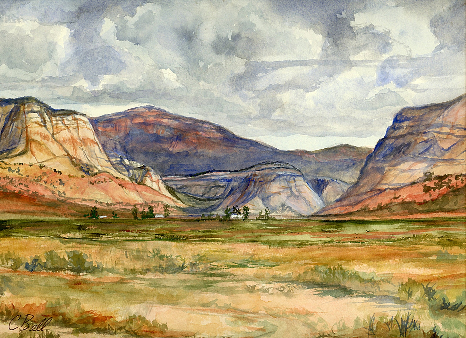 Utah Watercolor Giclee Print Southern Utah Print Utah Art Etsy