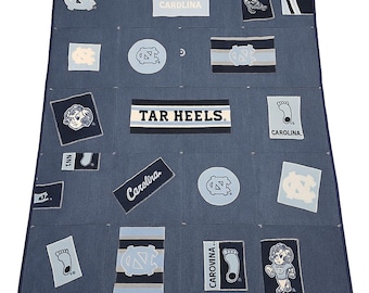 Carolina Tarheels Denim Blanket