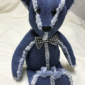 Denim Rag Teddy Bear