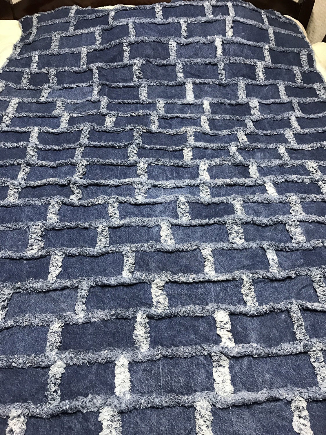 Off The Wall Denim Rag Blanket
