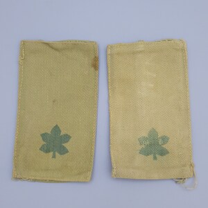 vintage old style fig leaves IDF MAJOR RANKS ,field set