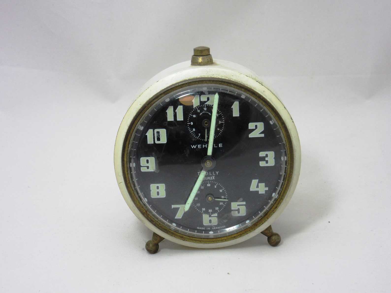 Vintage Alarm Clock Wehrle Trolly Duplex Made in Germany. Etsy
