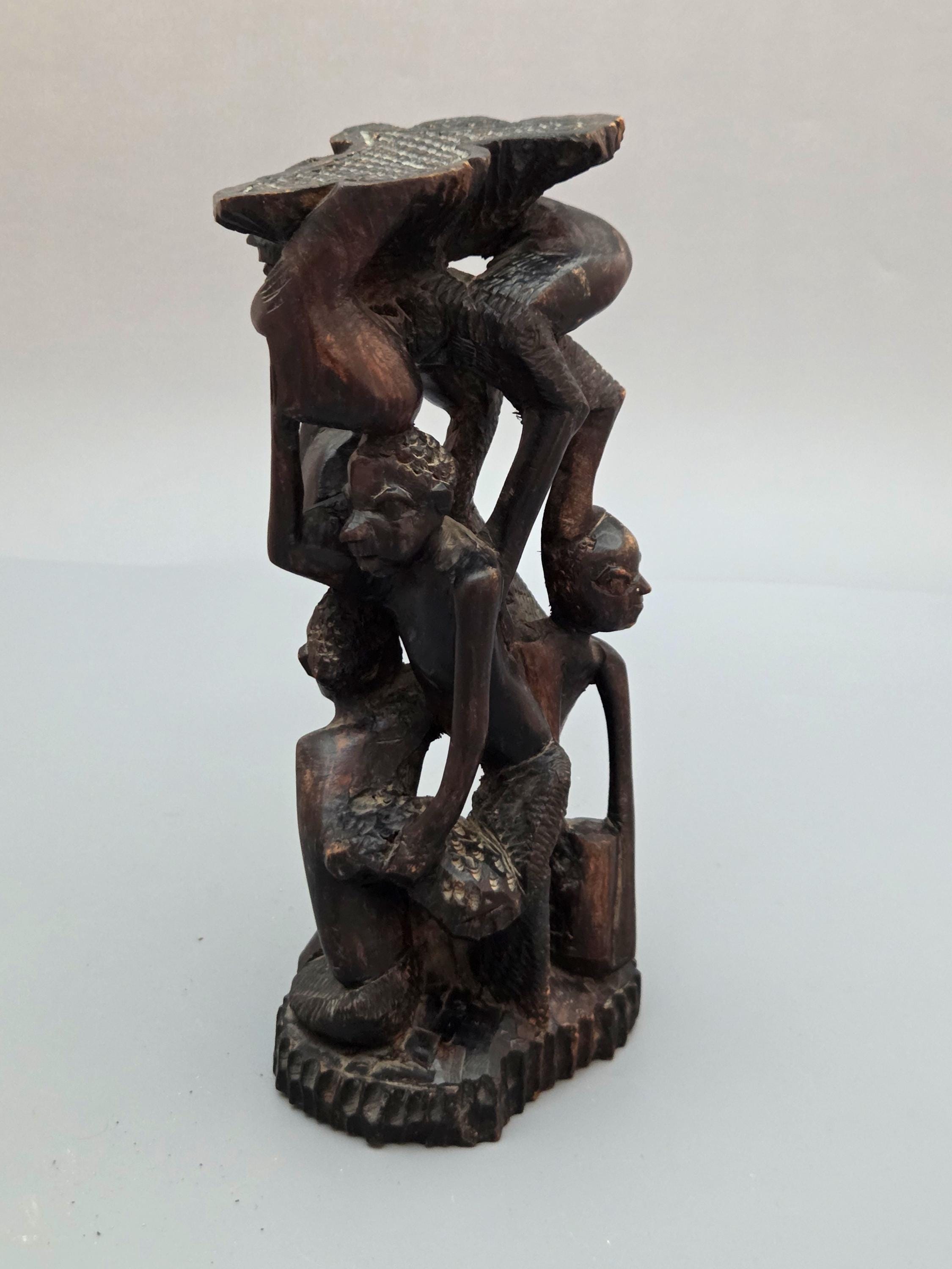 Makonde Ebony Carvings Sculptures - Etsy