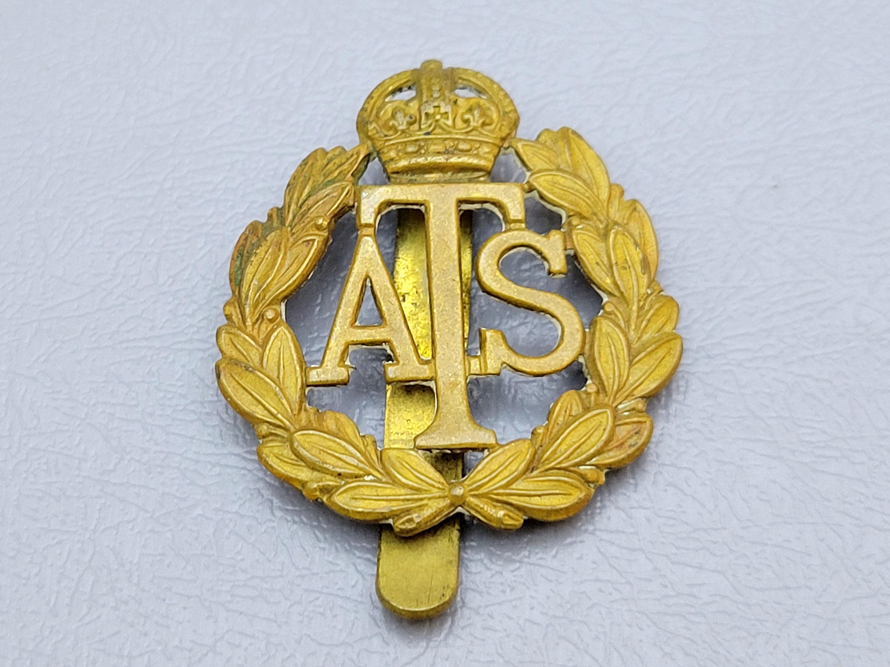 Original WWII British ATS Cap Badge - Auxiliary Territorial Service ...