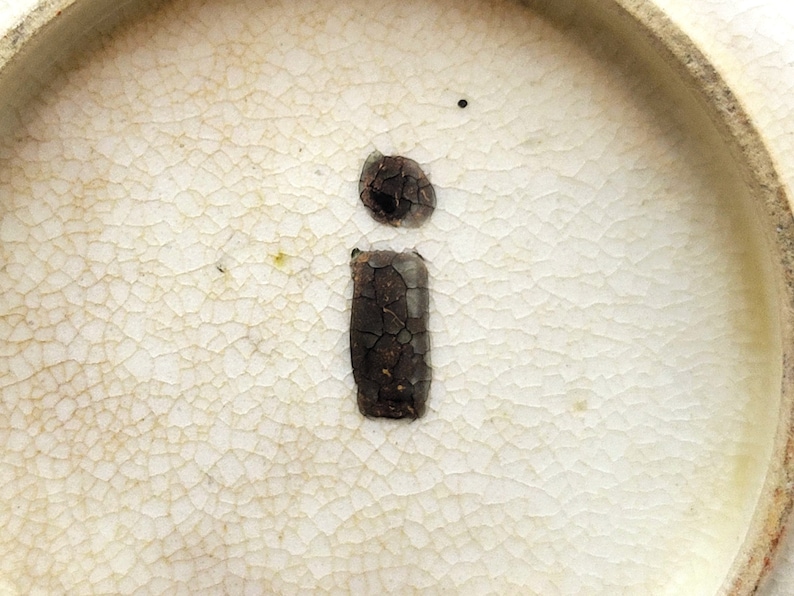 Antique Japanese Satsuma Plate Meiji Period Black Hallmark Etsy