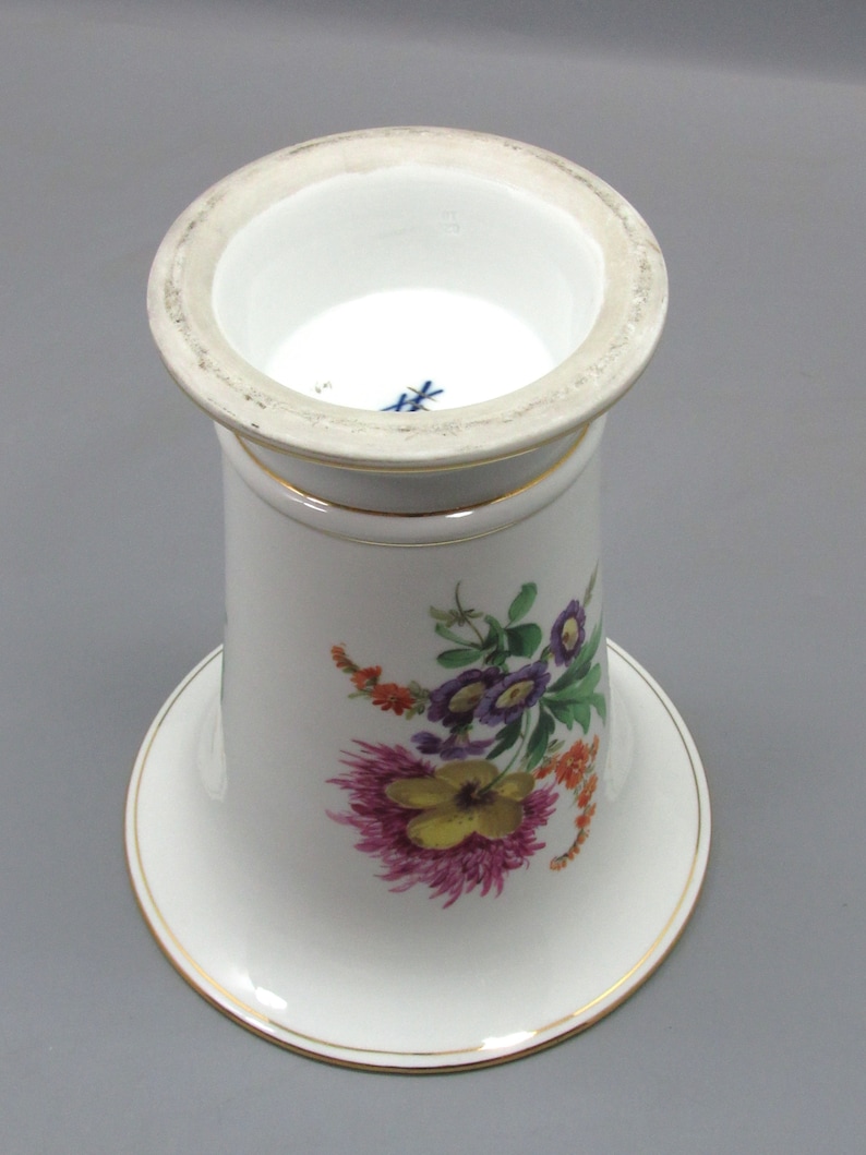 Antique German Porcelain Vase Made by Meissen the First Half Etsy