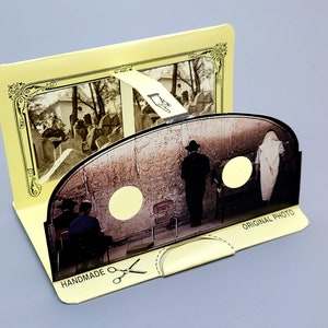 cartoline vintage stereoscopiche 3d vision Judaica degli anni '90, inutilizzate.