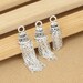 Sterling Silver Charms Tassels Design Pendant Charm for Dangle Eardrop Earring Necklace Bracelet Jewelry Findings S063