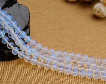 Opalite Beads Round Quartz Roundness Bead 4-14mm 15" Full Strand Jewelry Gemstone Beads Wholesale B011