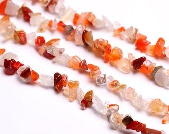 Natural Agate Chip Beads Gemstone Chip for Jewelry Making 15" Full Strand Beads Wholesale C012