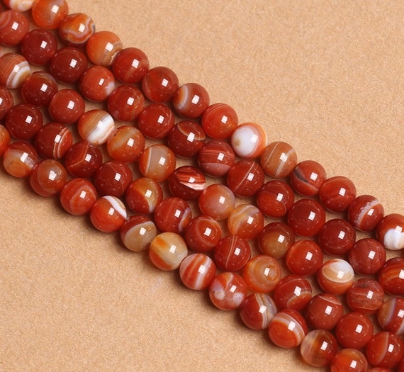 Red cheap agate beads
