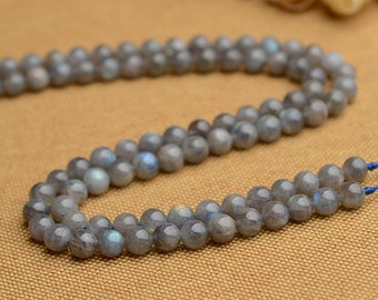 Natuurlijke Labradorite kralen Ronde Stenen Kralen Gray Roundness Kraal 6mm 8mm 15" Full Strand Sieraden Edelsteen kralen Groothandel B012