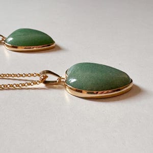 Pendentif Goutte En Aventurine Rouge Percée - Pierre Naturelle, Neuf Avec étiquettes Naturosphère, Idéal Pour Bijoux Fait-main