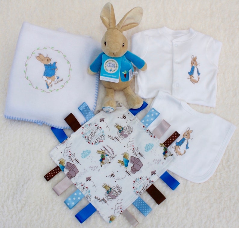 Peter Rabbit Personalised Gift Set Christening Gift Taggy Etsy