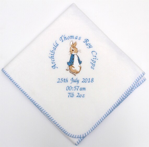 Receiving Blanket Swaddle Blanket Peter Rabbit Blue Swaddle Set Personalized Baby Blanket Spring Baby Shower Gift