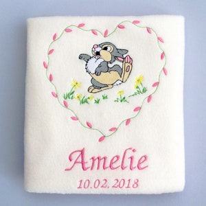 Bambi Couverture Personnalisee Pour Bebe Ou Nimporte Quel Etsy