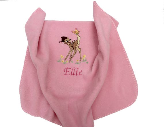 Bambi Couverture Personnalisee Pour Bebe Ou Nimporte Quel Etsy