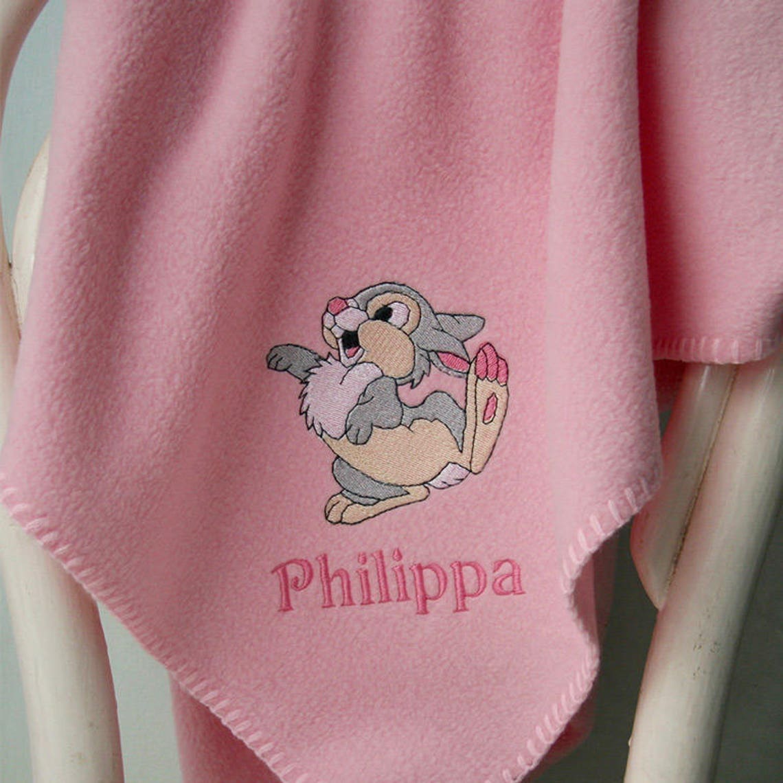 Thumper Personalised Baby Blanket or any Disney Character Etsy