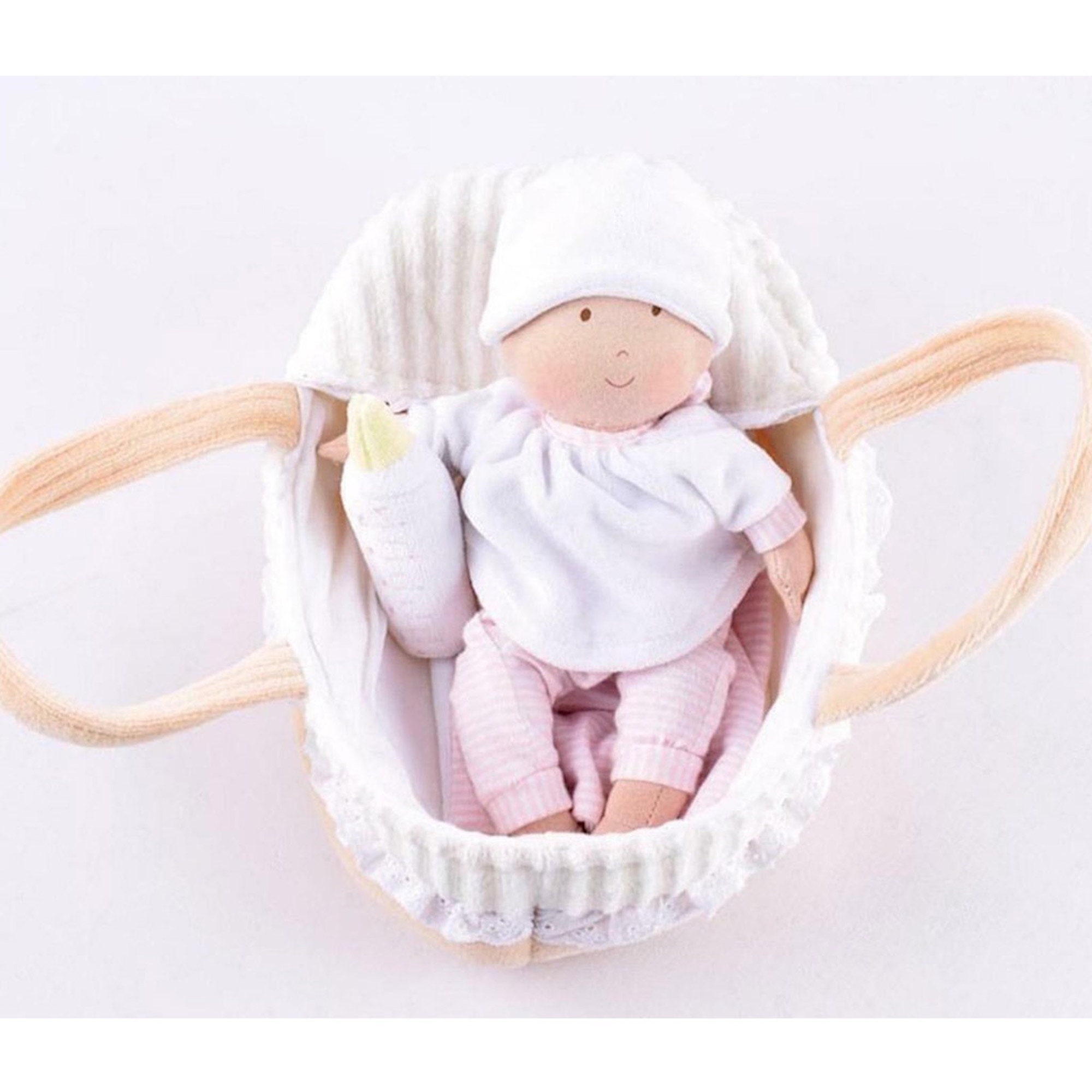Personalised handmade baby cot gift set with miniature teddy in any colour Personalised handmade baby cot gift set with miniature teddy in any colour