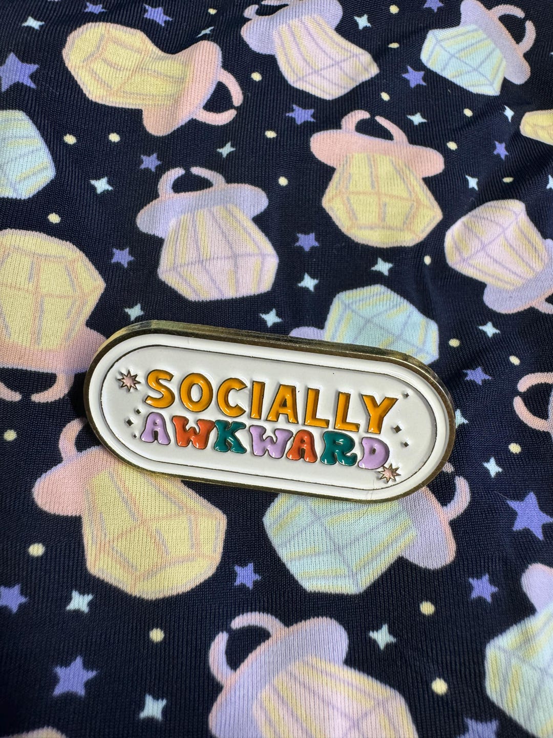 Socially Awkard Enamel Pin - Etsy