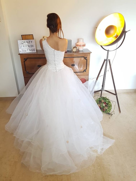 Tulle Wedding Dress Vintage Vintage Wedding Dress French Etsy