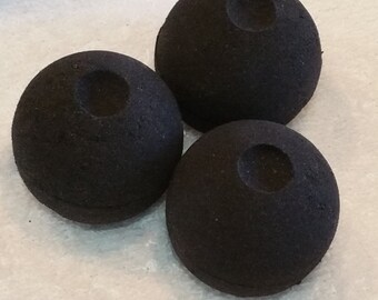 Black Coal Bath Bomb, Black Bath Bomb, Mini Bath Bomb, Cruelty Free, Dark Water, Stain Free
